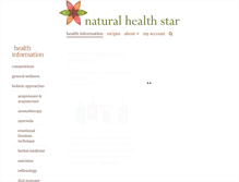 Tablet Screenshot of naturalhealthstar.com
